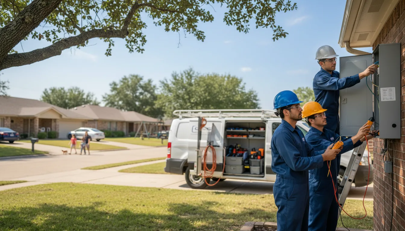Certified electrician providing emergency electrical services in Lawton, IA